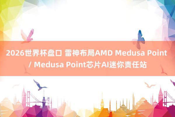 2026世界杯盘口 雷神布局AMD Medusa Point / Medusa Point芯片AI迷你责任站