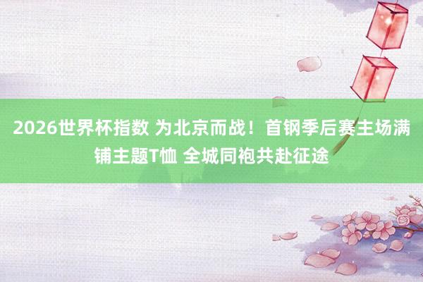 2026世界杯指数 为北京而战！首钢季后赛主场满铺主题T恤 全城同袍共赴征途
